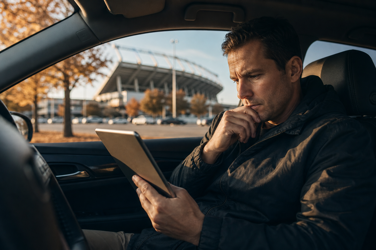 Scout met verrekijker langs het veld als header op het blogoverzicht van ScoutPlatform